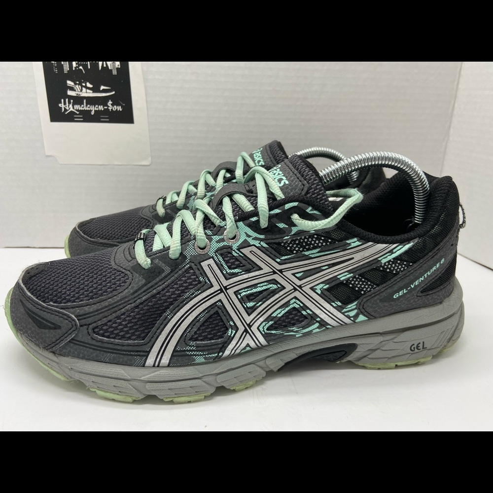 Asics T7G6Q 9793 Gel Venture 6 Castle Rock Silver Running Shoe Women’s Size 10